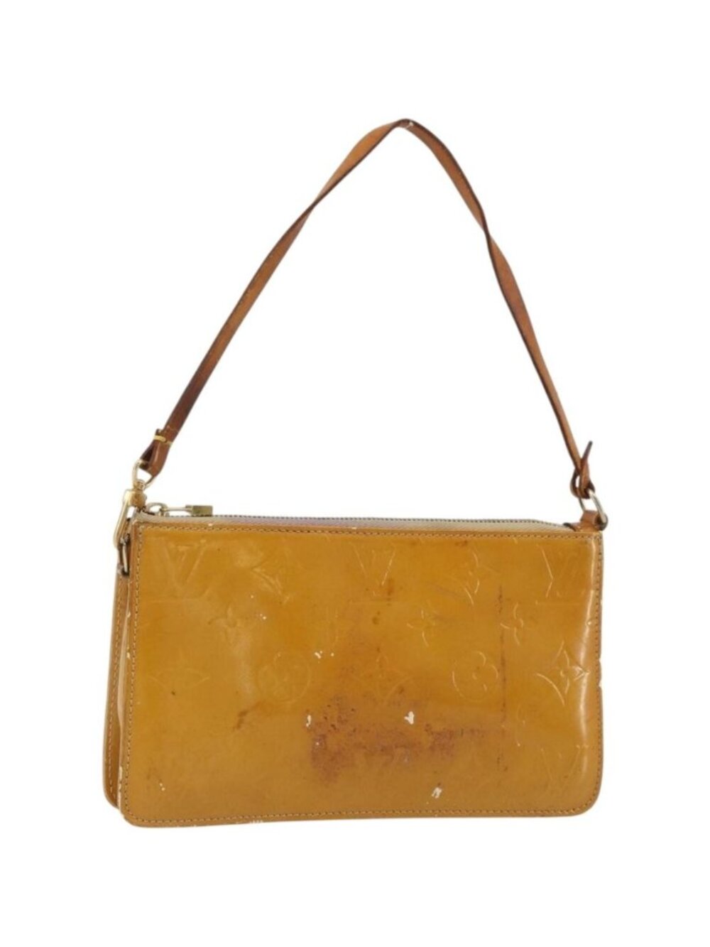 LOUIS VUITTON Monogram Vernis Lexington Pouch Beige M91010